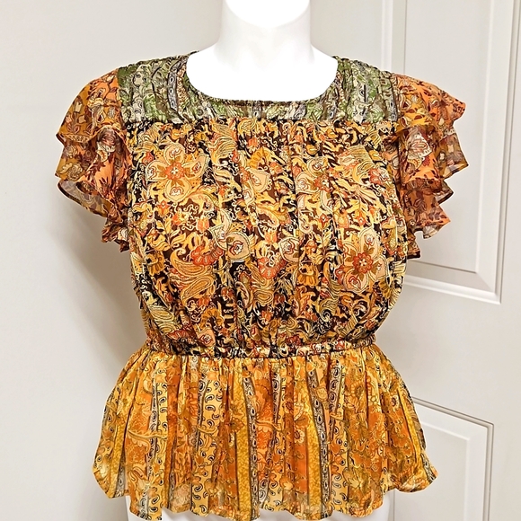 Chelsea & Theodore Tops - NWT Chelsea & Theadora Boho Blouse